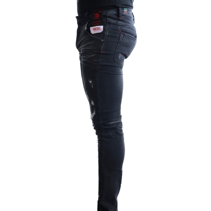 Diesel Ducati Paint Splatter Dirty Skinny Jeans - Image 4