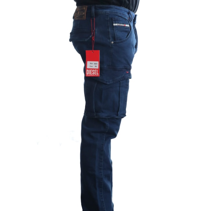 Men's Diesel multi-pocket straight Jeans - Blue - Image 2