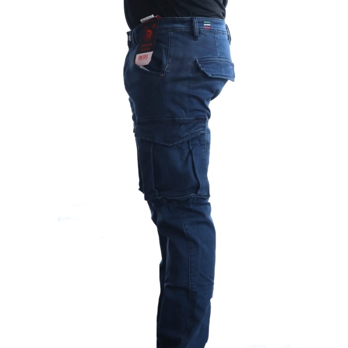 Men's Diesel multi-pocket straight Jeans - Blue - Image 4