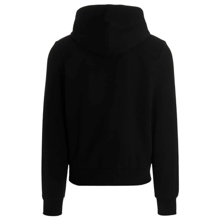 Diesel men's black varsity logo hoodie - Image 2