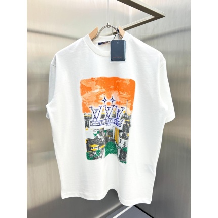 Louis Vuitton Printed Cotton T-shirt