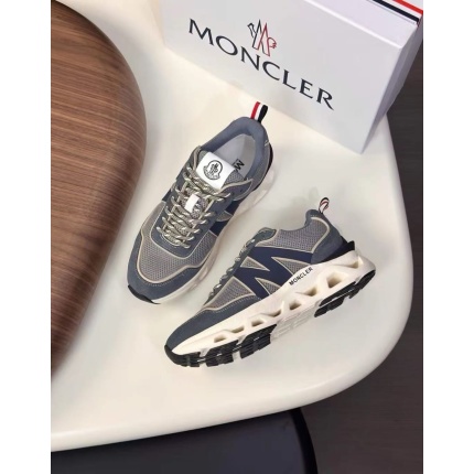 Moncler Mesh Panelled Lace-up Sneakers