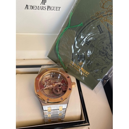 Audemars Piguet Royal Oak Self winding Stainless Steel and 18k Rose Gold Silver