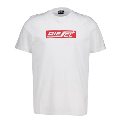 Diesel T-JUST 250115 OFF MAGLIETTA - BRIGHT WHITE TG
