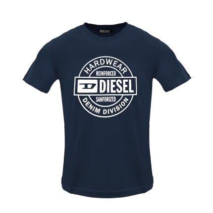 Diesel Men's Total Eclipse Round Logo T-Shirt